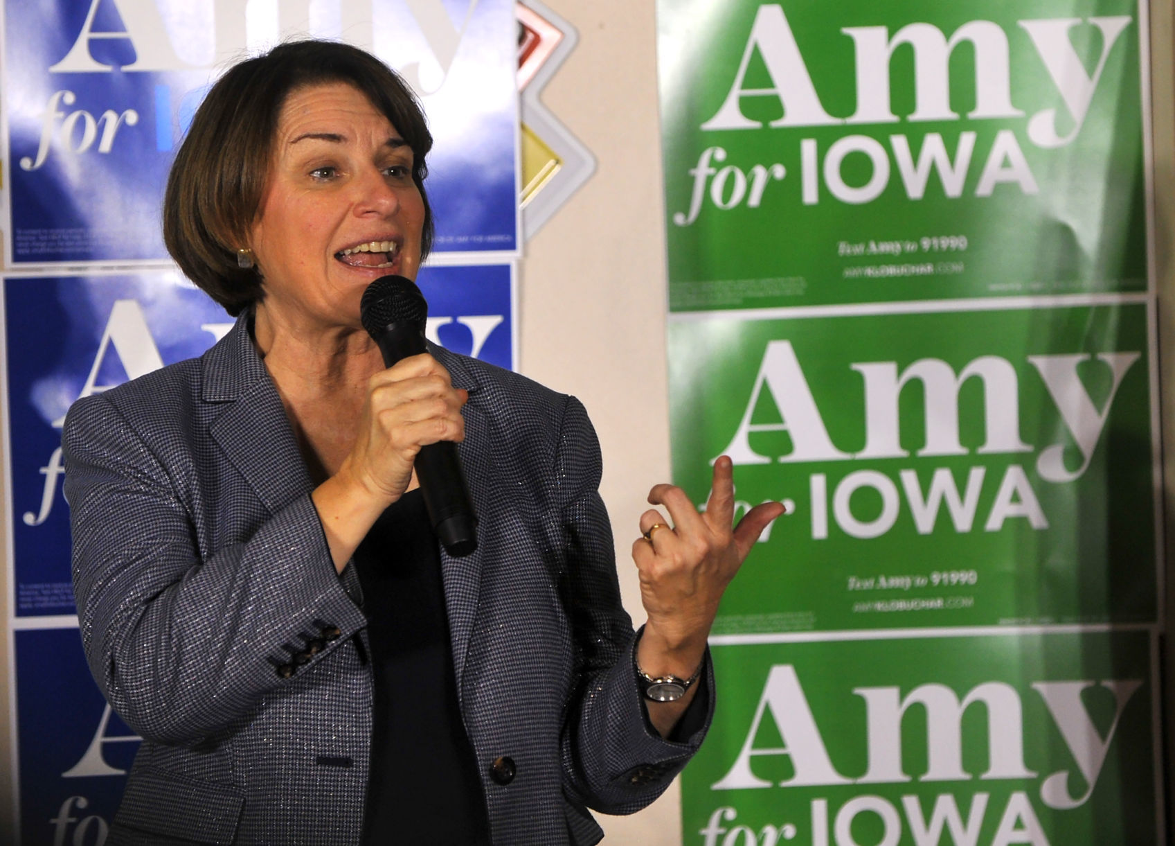 Democratic Presidential candidate Amy Klobuchar